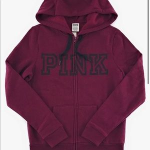 Pink(brand) zip up hoodie